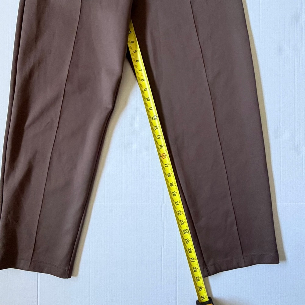 Nike Men's Large Dri-FIT Tech Pack Pants Brown Tapered Stretch Zip Pocket - Picture 2 of 9